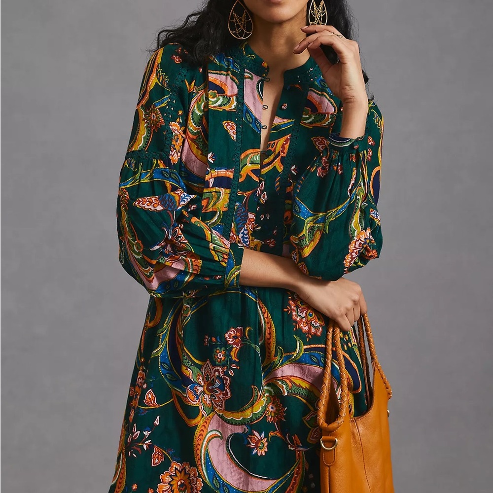 Floral Green Dress